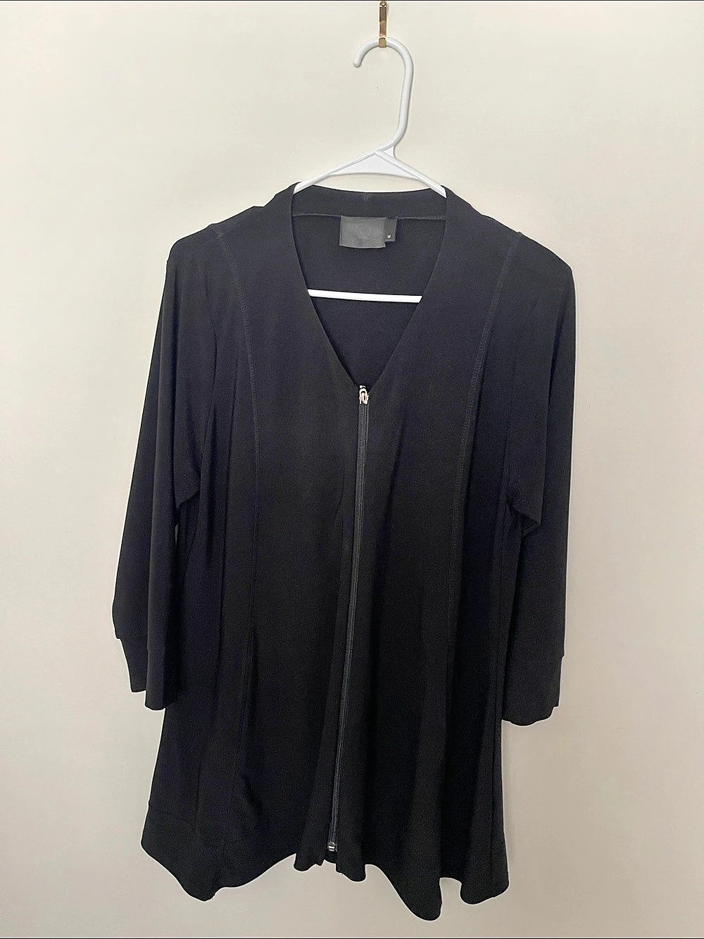 Black Zip Front Cape